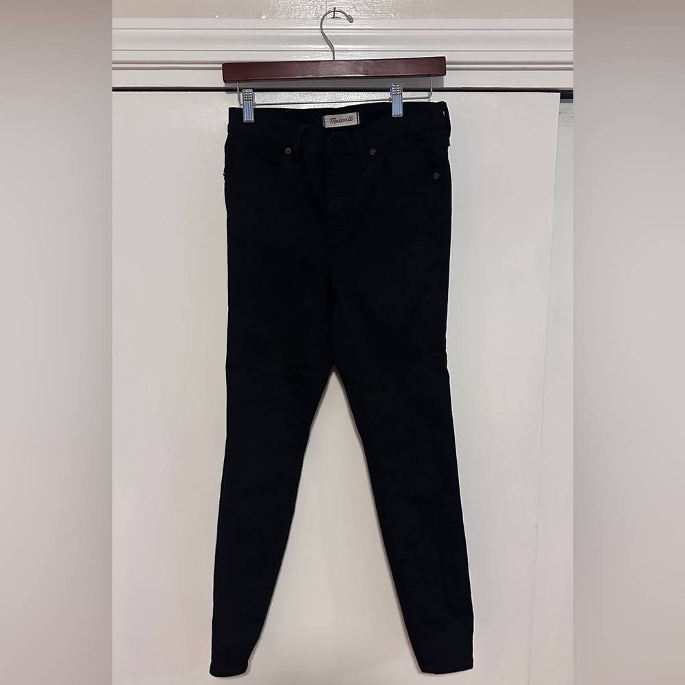 Madewell 9” High Riser Skinny Skinny Jeans, Size 28, Black, Excellent Condition